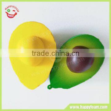 Avocado PU foam material squishy fruit food slow rebound stress toys