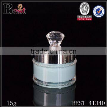 0.5 oz blue acrylic cream jar for sale