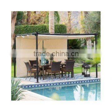 Retractable Canopy Shades Steel Pergola Gazebo