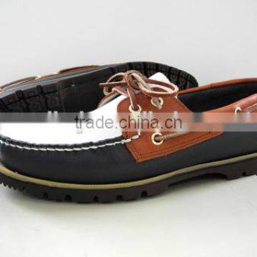 Handsewn Blucher Moccasin Construction Deck Shoes
