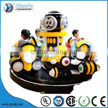 Kids Rides Arcade Games Carousel go Round Coin Operated Game Machine Four Seat Hornet Carousel Kids Ridding Machine photo-2