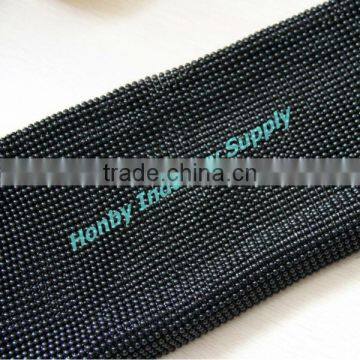 Balck 3mm Round Sequin Aluminum Mesh Garment Trim