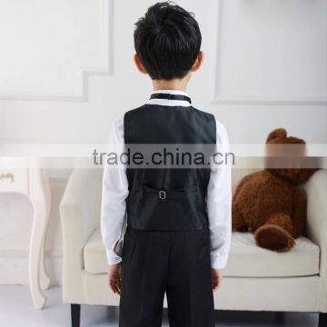 Fashion New Style Black Boys Waistcoat Sets Suit photo-6