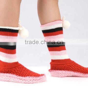 Adults Age Group and Knitted Technics Microfiber Socks Fuzzy Socks Women Slippers photo-2