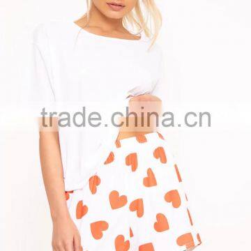 MGOO Custom Design Slogan PJ Set Back Print Jersey Pajamas Full Print Short Pyjama Set photo-2