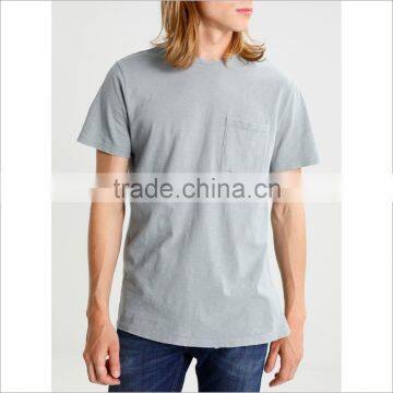 Factory Wholesale Custom GSM Light Blue T Shirt Cotton 100% photo-2