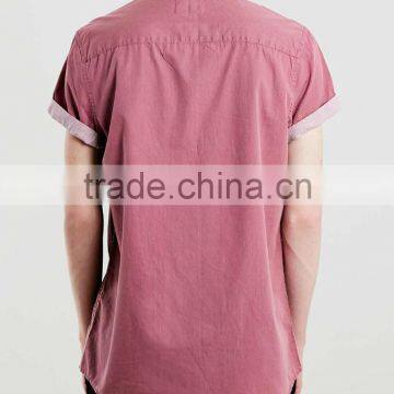 Man Short Sleeve Blank Casual Wear Shirt for Sale photo-4