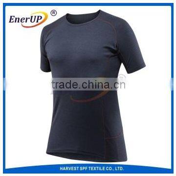 Merino Wool Short Sleeve Warm Inner Wear for Men photo-3