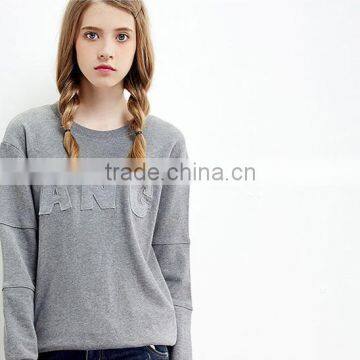 Female Hemp Grey Sets Round Collar Fleece photo-3