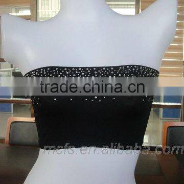 Seamless women's nylon tube bra