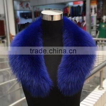 Myfur Stylish Royal Blue Luxury Ladies Fashion Fur Collar Trim Wholesale