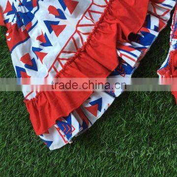 2016 New Baby Girl 4th of July Swing Outfits Little Girls Swing Top Bloomer Set May Memorial Day Outfits With Headband photo-3