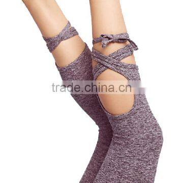 Wholesale Women Workout Sports Leggings Tie up Strappy Tights Pants Yoga Leggings photo-3