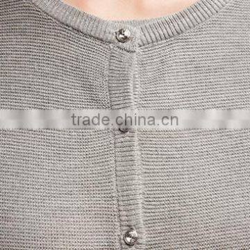 Small Button Front Open Knitting Women's Cardigan Sweaters for Wholesale photo-5