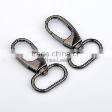 25mm 1inch Shinny Black Nickle Gun Metal Alloy Swivel Clasps Snap Key Hooks DIY Key Chain Ring Clip Buckle HK-020 photo-3