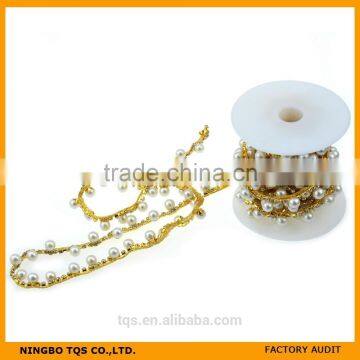 Cup Chain New Design Crystal Rhinestone &Pearl Chain Trimming