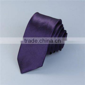 Polyester Necktie Dark Purple Man'S Tie photo-3