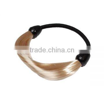 Chemical Fiber Hair Ties Round Khaki Elastic Hair Bands