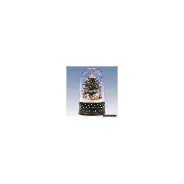 Sell 30cm Music Snow Globe with Christmas and Revolving Snowmen