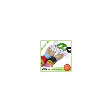 Multicolor rubber snap bands with your own logo