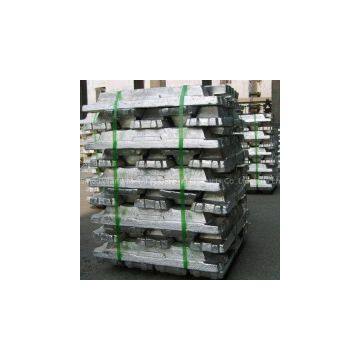 Aluminum ingots, Zinc Ingots, Lead Ingots, Copper Ingots, Steel Ingots.