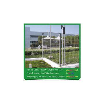 Rigid modern poweder coated clear 3D welded wire decorative villadom fencing
