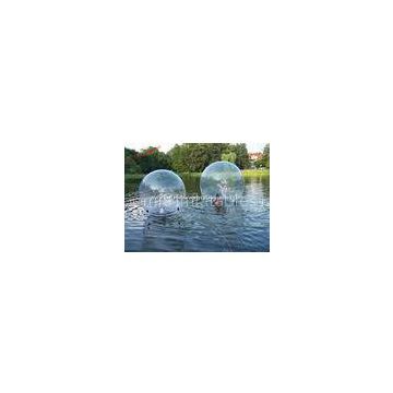 Large Clear Floating Inflatable Walk On Water Ball On Lake / Aqua Zorbing Ball