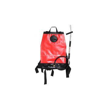 Knapsack fire extinguisher