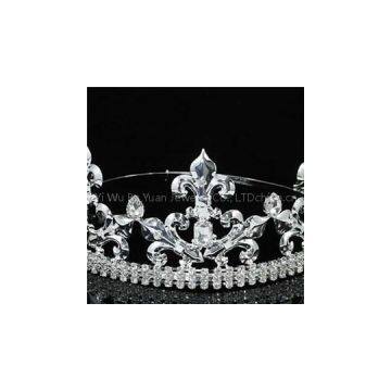 Rhinestone Man\'s Tiara King And Queen Crown Hair Accessoies