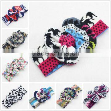 New arrival deer head wraps,turban children girls hair headband,stripe baby headband M5062005