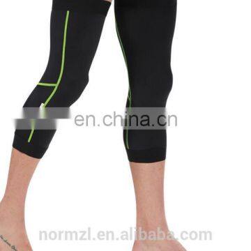 Custom compression sports leg sleeve mens basketball leg sleeve balck