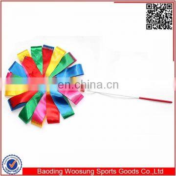 Rhythmic gymnastics equipment red color dance gymnastics ribbons