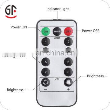 Dimmable Remote Controlled Battery Powered Copper Wire Lights Holiday Decorative Timer photo-5