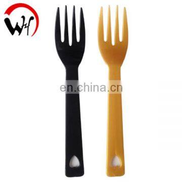 Disposable plastic spoon and fork