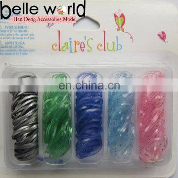 Multiple color Elastic TPU Rubber Bands kids Hair Band 8024