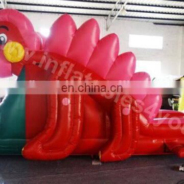 Small Dinosaur Theme Inflatable Slide for Kids photo-3