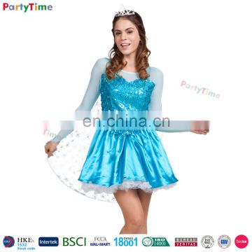 halloween party elsa and anna fancy dresses cosplay costume