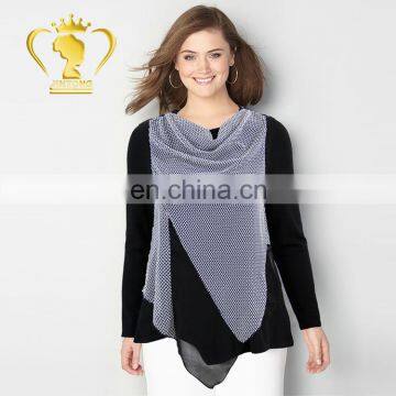 2017 Fashion Design Short Front Long Back Top Kitty Shirt Blouse, Printed Shirts for Women Blouses photo-6