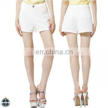 T-WS501 Wholesale Summer White 100% Cotton Women Shorts