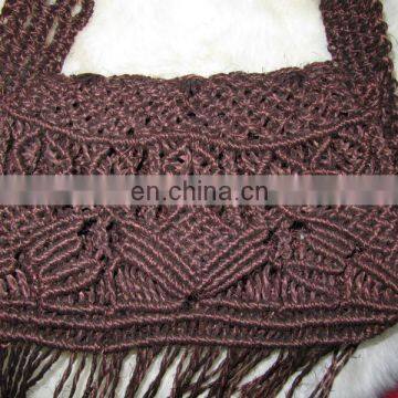 MACRAME HANDMADE KNOTTED LADIES BAG HIPPIE BAG WHOLESALE BOHO BAG