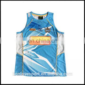 100% polyester quick dry sublimated basketball singlets
