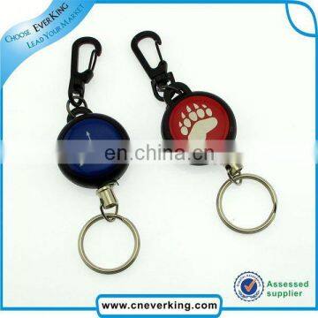 2015 new design metal retractable badge reel with alligator clip high quality