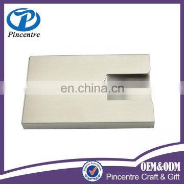 Promotional custom aluminum card holder , aluminium name card holder