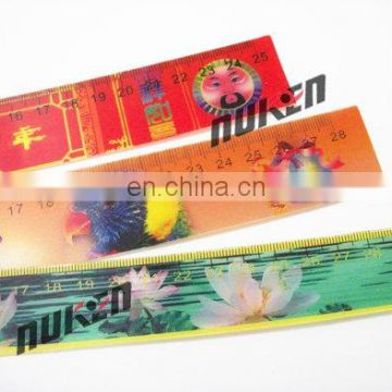 high quality lenticular effect UV printed 1/15 ruler with scale