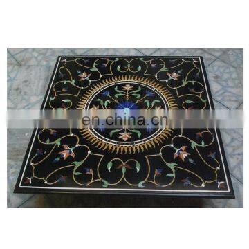 Marble Inlay Table, Marble Inlaid Dining Table