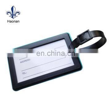 Customized Custom logo promotional plastic luggage tag / pvc luggage tag