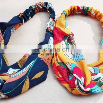 Polyester Printed Elastic Hair Band Hair Accessories Fashion Printing Headband for Women photo-6