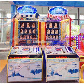 Zhongshan Amusement Redemption Coin Operated Hit the Penguin Ball Throw Game Machine