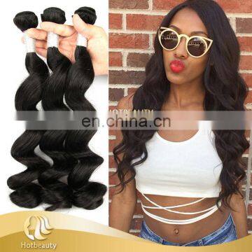 The Hot Sale Loose Wave Hair in Alibaba Silky and Nutritious Peruvian Virgin Human Hair