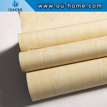 OUHOME Wood Grain Self Adhesive Decorative PVC Lamination Film Furniture Decorative Sticker